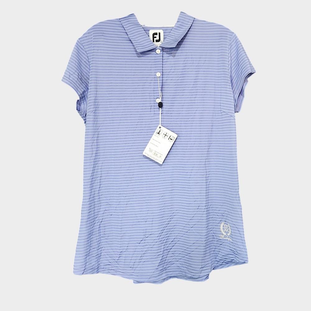 FootJoy Women's L Golf Polo Cinched Back Cap Sleeves Ridglea‎ Country NWT